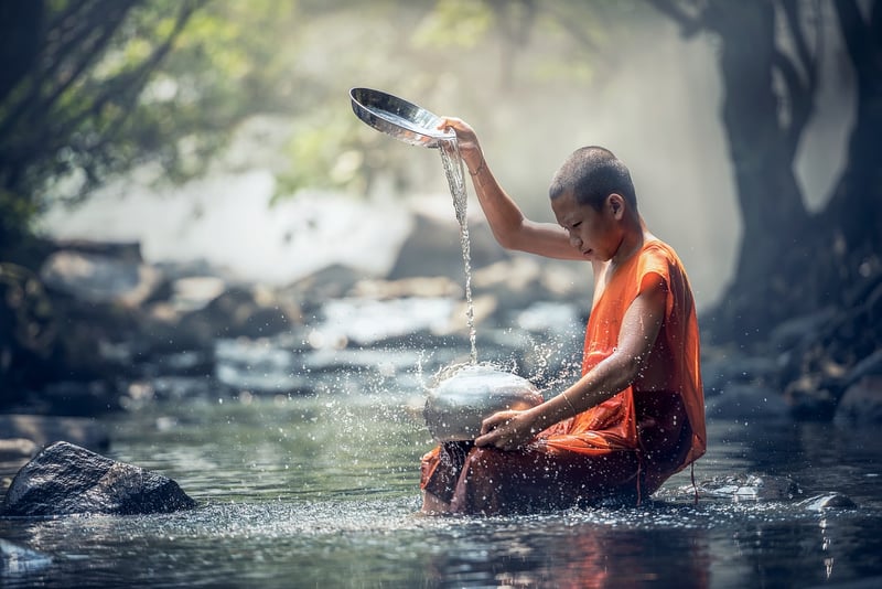Buddhist Monks Ritual